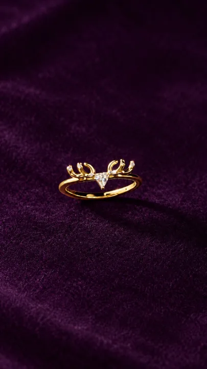 Elegant Deer Ring